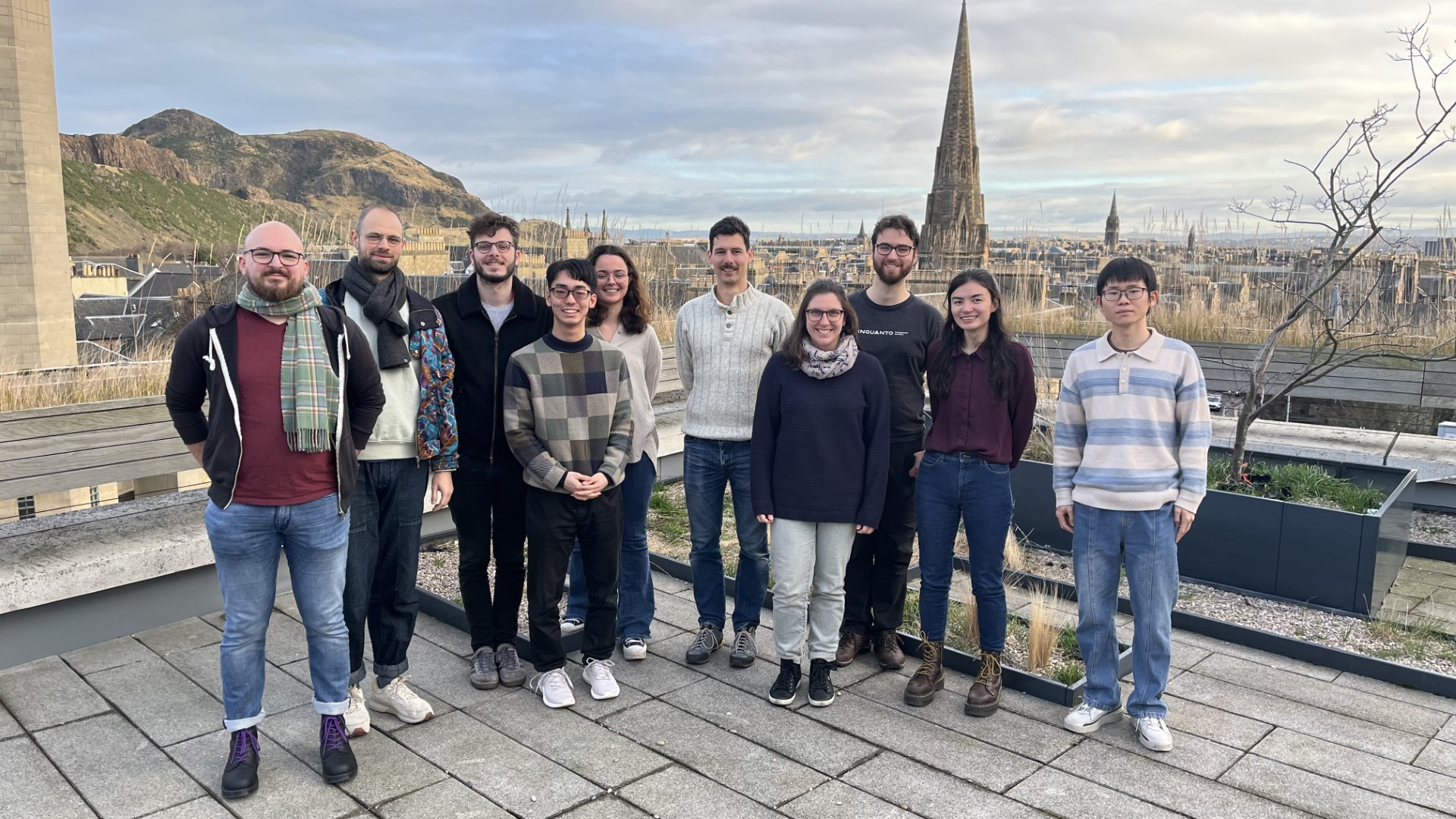 a photo of the quantum programming group
	    in Edinburgh